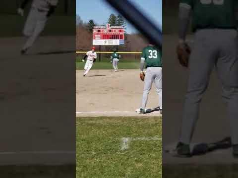 Video of Peyton Teachworth hitting a triple in conference game