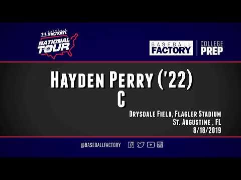 Video of Hayden Perry C/O 22' 8/18/2019