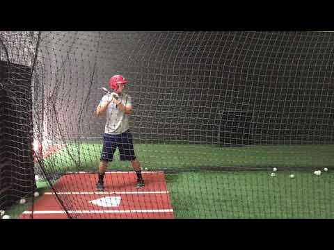 Video of cage work-batting summer 2019