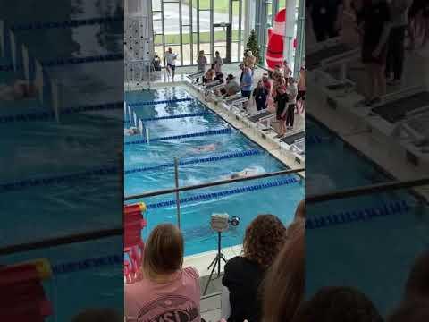 Video of Chloe Bolick 2nd place 100 free