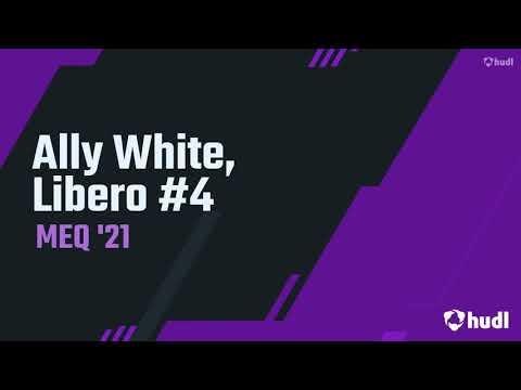 Video of Ally White, Libero #4-MEQ '21