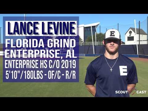 Video of Lance Levine Outfielder/Catcher Scout Cast Video  