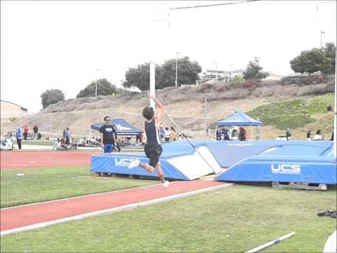 Video of Craig Stratton: POLEVAULT- Super windy day at SAN MARCOS 