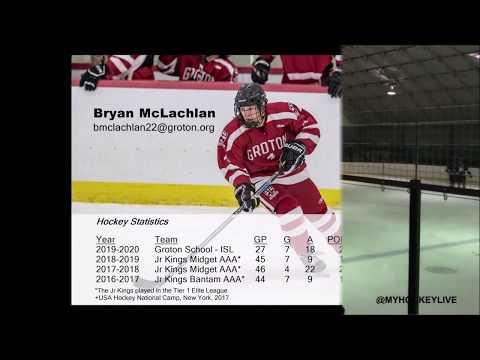 Video of Bryan McLachlan, Defenseman - Groton School - New England Prep ISL