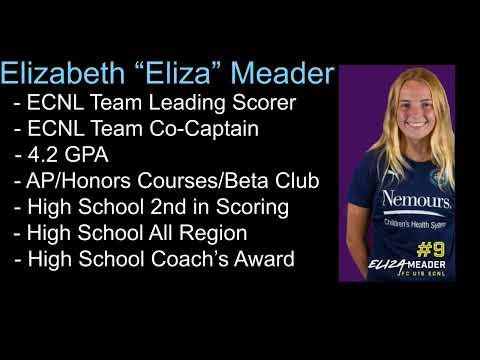 Video of Elizabeth “Eliza” Meader - Class of 2024 - ECNL Season Highlights 2021-22 - Attacking-Mid/Striker