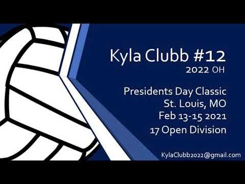 Video of Kyla Clubb #12 Presidents Day Classic 17 Open @St Louis, MO 2/13/21