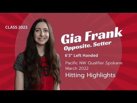 Video of Gia Frank Pacific NW Qualifier Opposite Highlights