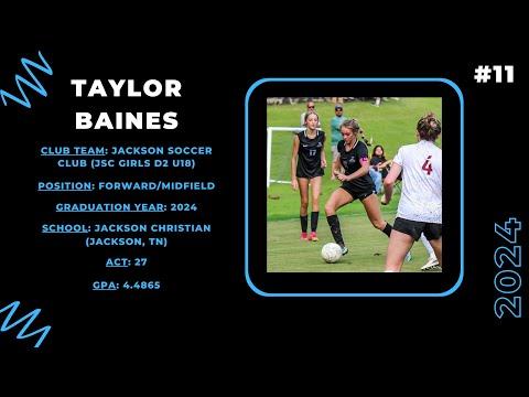 Video of Taylor Baines 2023 Highlights