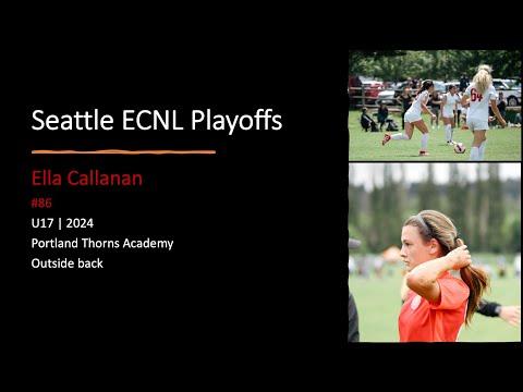 Video of Ella Callanan - June 2022 ECNL National Playoffs - Thorns Academy