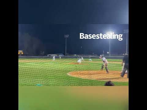 Video of HS Varsity Highlights from April 2023 (.462 BA and .641 OB% for month, 82 top velo)