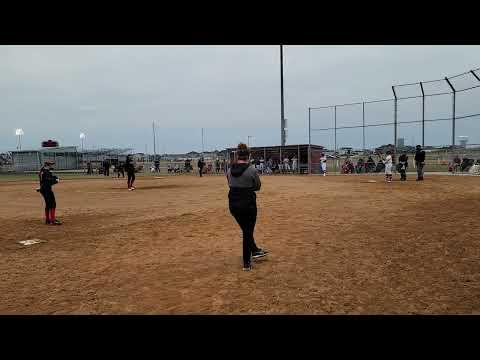 Video of First inning pitching for Varsity (7th Grader)
