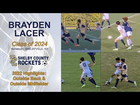Video of Brayden Lacer - Wingback Highlights - SCHS Soccer 2022