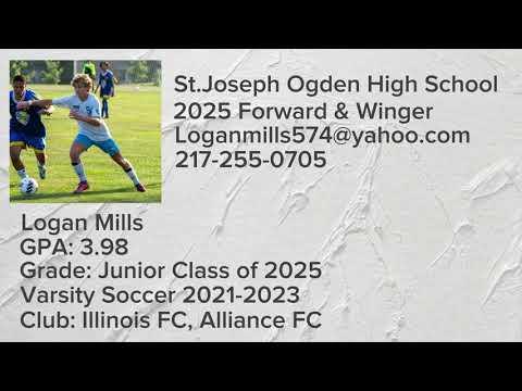 Video of Logan Mills 2021-2023, High School Soccer Highlights