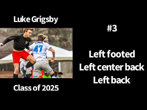 Video of Luke Grigsby, Class of 2025, ECNL RL and Soccer Elite Highlights February 2024