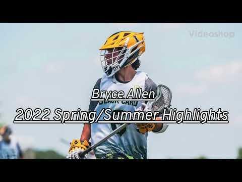 Video of Bryce Allen 25' 2022 Sprng/Summer Lacrosse Highlights