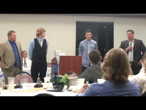 Video of Weston receiving Co offensive player of the year award.