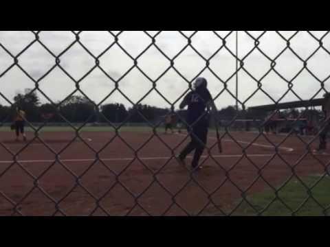 Video of Caitlyn Sandlin/Lefty hits to left field. 