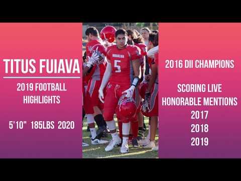 Video of Titus Fuiava Junior Highlights 2019