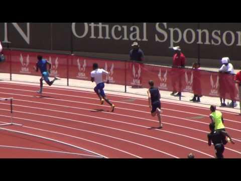 Video of 2014 July 27 USATF Junior Olympics 15-16 400m hurdles