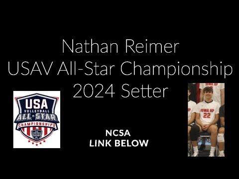Video of Nathan Reimer USAV All-Star Championship highlights