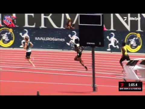 Video of Landon Kempema AAU Junior Olympics 800m Prelim