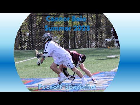 Video of Connor Baia 2023 (NY) Faceoff Specialist Summer 2021