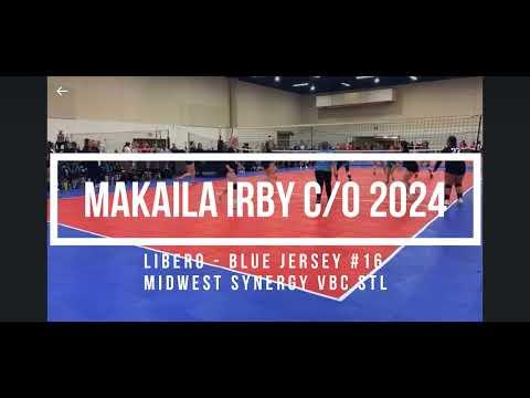 Video of Makaila Irby | 2024 | 5’4” | L/DS #16 | Midwest Synergy VBC | 5/2023