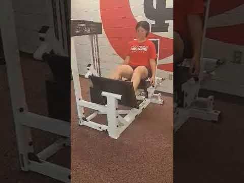 Video of leg pressing 250 Lbs. fall 2022