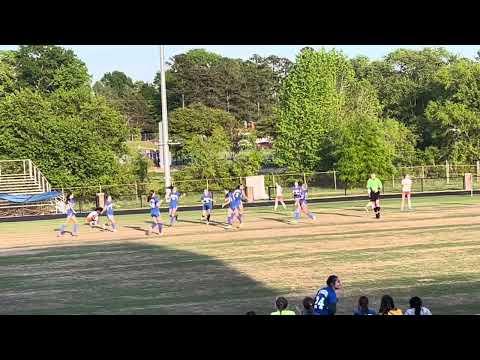 Video of Gabby Graham launches one over the GK for the score