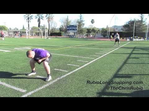 Video of Chris Rubio Long Snapping Camp February 2014