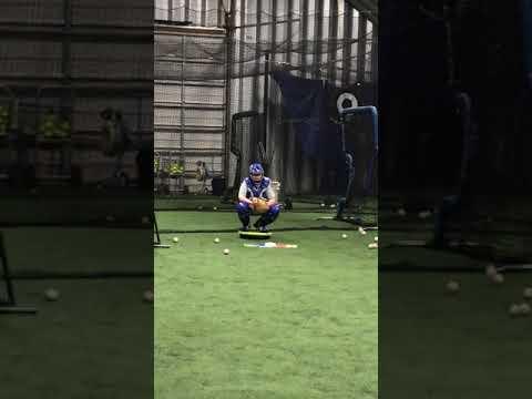 Video of Weston Koontz working on catching balance and quiet hands
