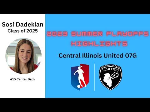 Video of 2023 Girls Academy Summer Playoff Highlights