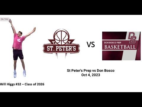 Video of Will Higgs #32 - ST Peters Prep vs Don Bosco Oct 4, 2023