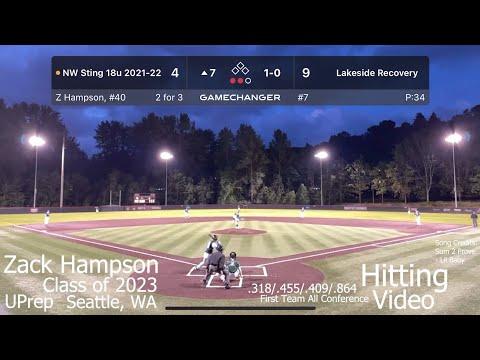 Video of Zack Hampson Hitting Video