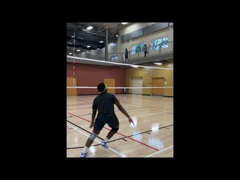 Video of Open Gym/Club practice hits and serves.