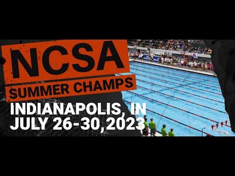 Video of Jackson 2023 NCSA Summer Swimming Championships.  200m Breaststroke C final. Lane 8 bottom swimmer. Time stamp 1:48.19