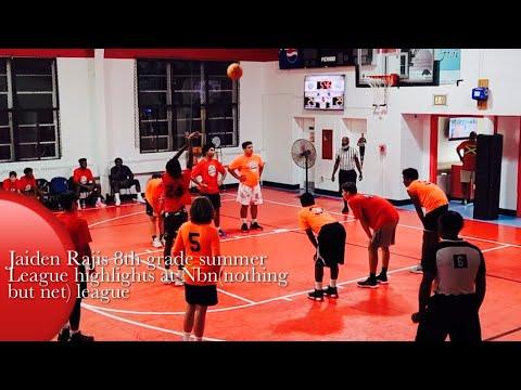 Video of Jaiden Rajis 8th grade summer league highlights at Nbn(nothing but net) league mixtape
