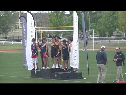 Video of 7th grader in Varsity State 4x800 championship 1st place