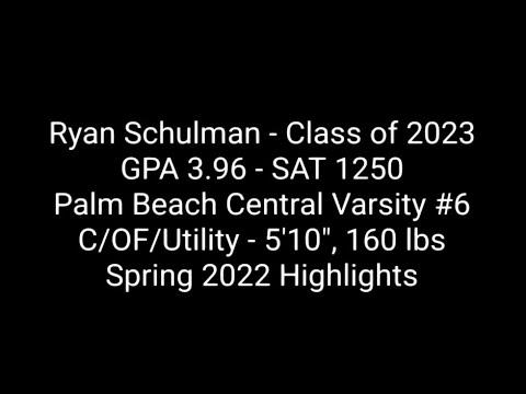 Video of Ryan Schulman 2023 - HS Spring 2022 Highlights