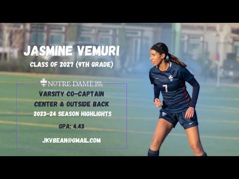 Video of Jasmine Vemuri - Winter 2023/24 Highlights - NDSJ (9th Grade)