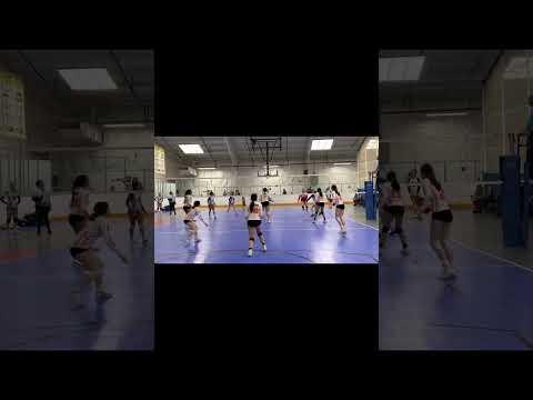 Video of #2 setter - Annabelle Burns - assists- block- serve-spike - pass- Maspeth NY 3/12/23 15's N CJ Heat