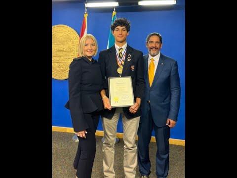 Video of Miami-Dade Board of County Commissioners Congratulates Belen studentathletes Head of the Charles WIN