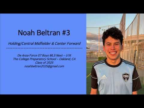 Video of Noah Beltran '25 Spring 2023 Highlights / De Anza Force 07 Boys MLSNext