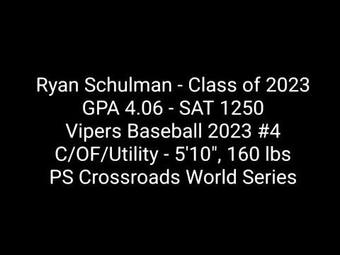 Video of Ryan Schulman 2023 - PS Crossroads World Series