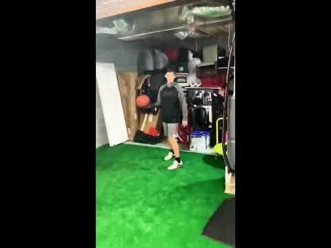 Video of Koen working out with dad and his cousin