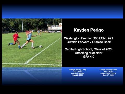 Video of Kayden Perigo - Soccer Camp Highlights 2023