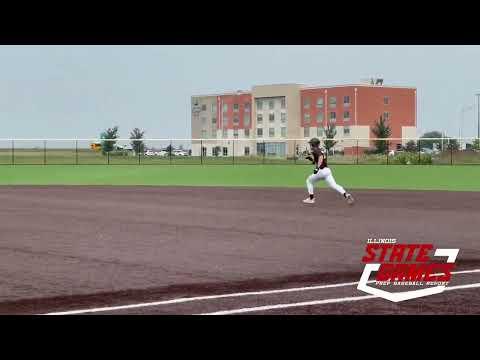 Video of PBR Illinois State Games | 3-3 on the day, 2B, 1B Hit & Run | August 2023