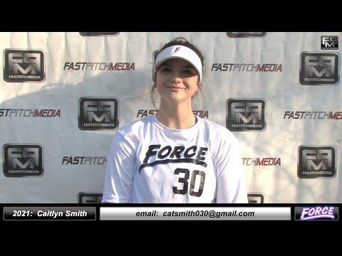 Video of 2021 Caitlyn Smith 3.87 GPA- Pitcher Softball Skills Video- Fresno Force 