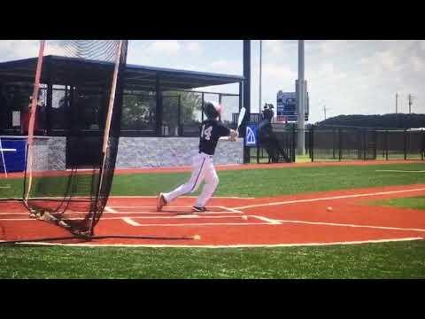 Video of BP off the left center fence. 87 Exit Velo