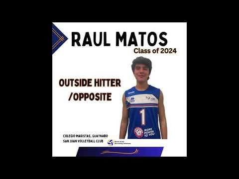 Video of Raúl Matos #1, OH/OPP, Class of 2024
